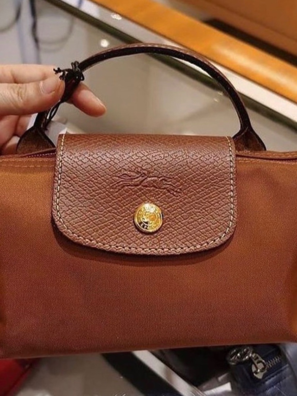New Longchamp mini cognac - Picture 2 of 5